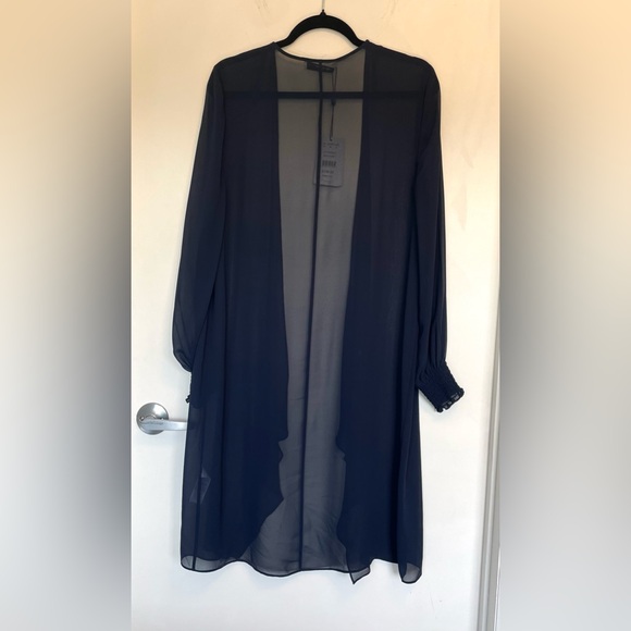 NWT Jacques Vert Collection Navy Open Cardigan / Shawl - Picture 5 of 6